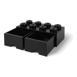 LEGO úložný box s šuplíky 250x500x180mm - černý