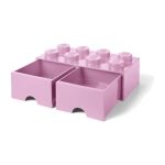 LEGO úložný box s šuplíky 250x500x180mm - tmavě zelený