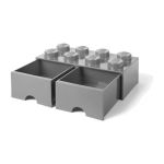 LEGO úložný box s šuplíky 250x500x180mm - tmavě zelený