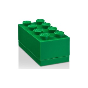 LEGO mini box 46x92x43mm - tmavě zelený