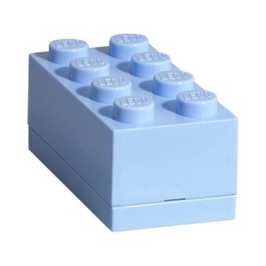 LEGO mini box 46x92x43mm - světle modrý
