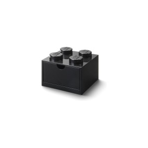 LEGO stolní box 4 se zásuvkou černý