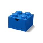 LEGO stolní box 4 se zásuvkou šedý