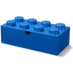LEGO stolní box 8 se zásuvkou modrý