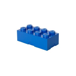 LEGO box na svačinu 100x200x75mm - modrý