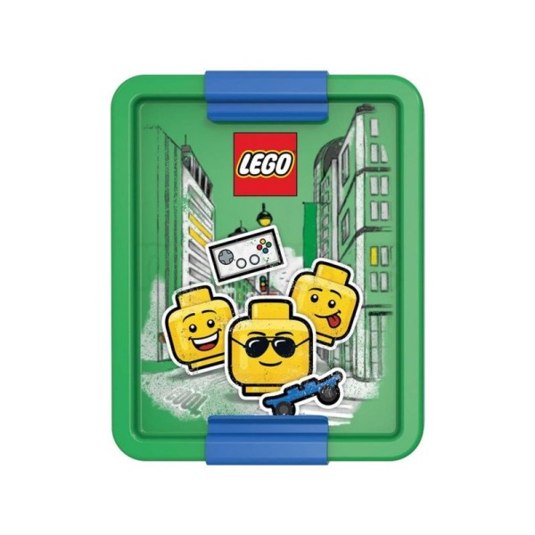 LEGO box na svačinu 170x135x69mm - Iconic Boy modrý