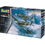 Revell Messerschmitt Bf 109G-10, Spitfire Mk.V (1:72)