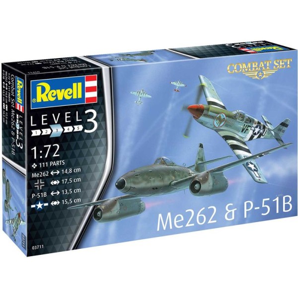 Revell Messerschmitt Me 262, P-51B Mustang(1:72)