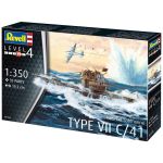 Revell německá ponorka Type VII C/41 (1:350)