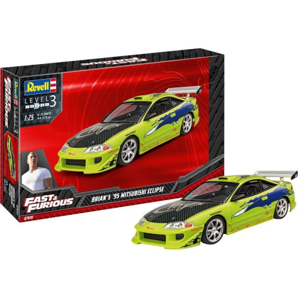 Revell Mitsubishi Eclipse 1995 (Rychle a zběsile) (1:25)