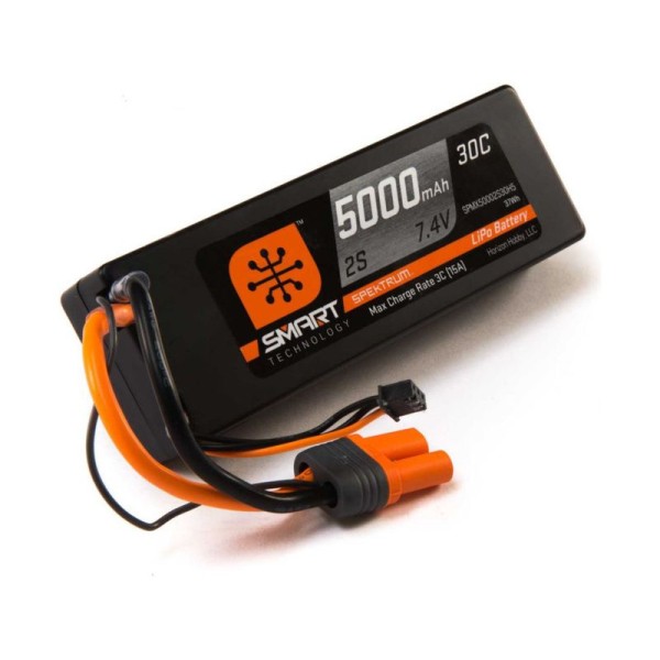 Spektrum Smart LiPo 7.4V 5000mAh 30C HC IC5