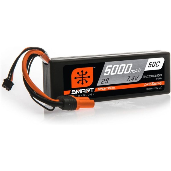 Spektrum Smart LiPo 7.4V 5000mAh 50C HC IC3