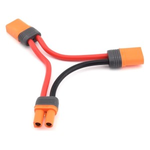 Spektrum kabel Y sériový IC5 baterie / 2x IC5 přístroj 15cm 10AWG