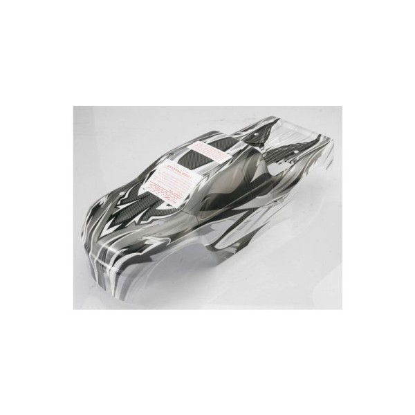 Traxxas karosérie ProGraphix stříbrná: T-Maxx Classic