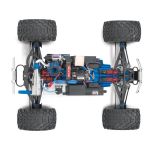 Traxxas Nitro Revo 1:8 s BlueTooth RTR modré