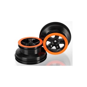 Traxxas disk 2.2/3.0” SCT černý-oranžový (2) (2WD přední)