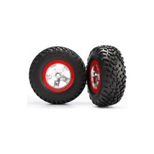 Traxxas kolo 2.2/3.0”, disk SCT saténový-červený, pneu SCT S1 (2)