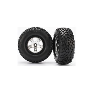 Traxxas kolo 2.2/3.0”, disk SCT saténový-černý, pneu SCT (2) (2WD přední)