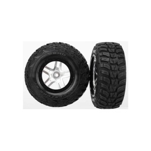 Traxxas kolo 2.2/3.0”, disk SCT Split-Spoke saténový-černý, pneu Kumho S1 (2)