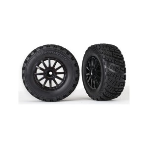 Traxxas kolo 2.2/3.0”, disk Rally černý, pneu Gravel (2)