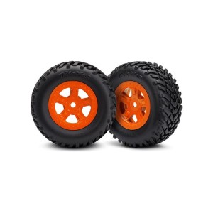 Traxxas kolo 1.8/1.4”, disk SCT oražový, pneu SCT (2)