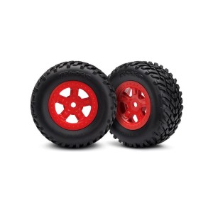 Traxxas kolo 1.8/1.4”, disk SCT červený, pneu SCT (2)