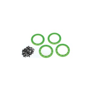 Traxxas hliníkový beadlock kroužek 2.2” zelený (4)