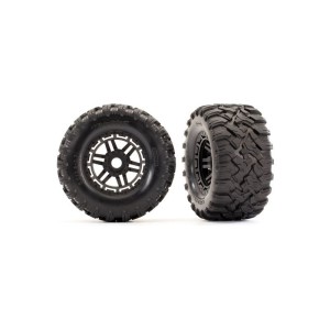 Traxxas kolo 2.8”, pneu Maxx All-Terrain, disk černý (2)