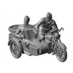 Zvezda sovětský motocykl M-72 s figurkami (1:35)