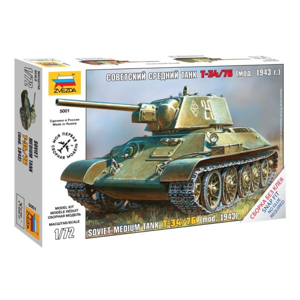 Zvezda Snap Kit - T-34/76 (1:72)