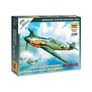 Zvezda Snap Kit - Messerschmitt Bf-109F-2 (1:144)