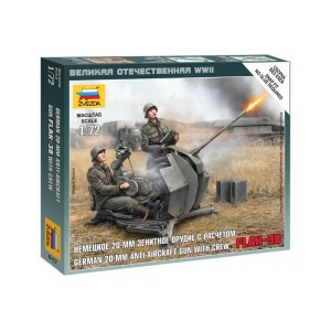 Zvezda Snap Kit - Flak 38 s posádkou (1:72)