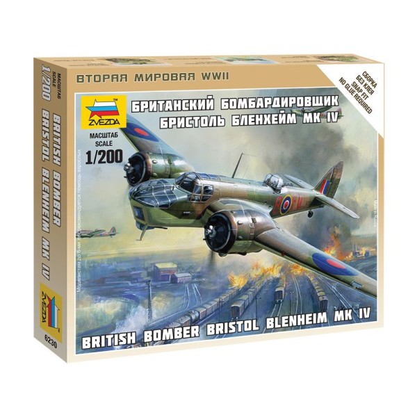 Zvezda Snap Kit - Bristol Blenheim IV (1:200)