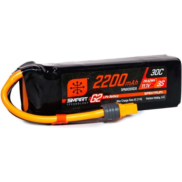 Spektrum Smart G2 LiPo 11.1V 2200mAh 30C IC3