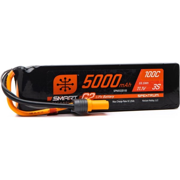 Spektrum Smart G2 LiPo 11.1V 5000mAh 100C IC5