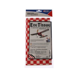 Eze Tissue potahovací papír 13.5g/m2 75x50cm kostkovaný červený (3ks)