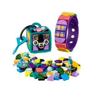 LEGO DOTs - Neonový tygr – náramek + ozdoba na tašku