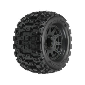 Pro-Line kolo 3.8”, pneu Badlands MX38, disk Raid H17 černý (2)