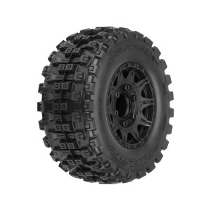 Pro-Line kolo 2.8”, pneu Badlands MX28 Belted, disk Raid H12 černý (2)