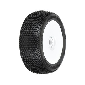 Pro-Line kolo 3.3”, pneu Blockade S3 Buggy Tires, disk H17 bílý (2)