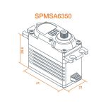 Spektrum servo A6350 61.4kg.cm 0.095s/60° BL HV 23T