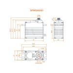 Spektrum servo A6350 61.4kg.cm 0.095s/60° BL HV 23T