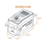 Spektrum servo A7090 18kg.cm 0.068s/60° nízké BL MG 23T