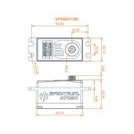 Spektrum servo A7090 18kg.cm 0.068s/60° nízké BL MG 23T