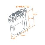 Spektrum servo A7100 8.3kg.cm 0.078s/60° úzké MT/M