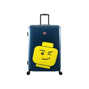 LEGO Luggage Cestovní kufr Minifigure Head 28” - námořnická modř