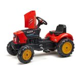 FALK - Šlapací traktor SuperCharger s vlečkou červený