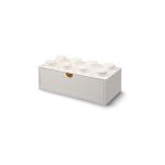 LEGO stolní box 8 se zásuvkou bílý