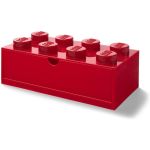 LEGO stolní box 8 se zásuvkou šedý