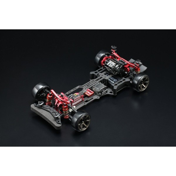Yokomo YD-2ZXR RWD stavebnice driftovacího podvozku, uhlíkové šasi, červená verze